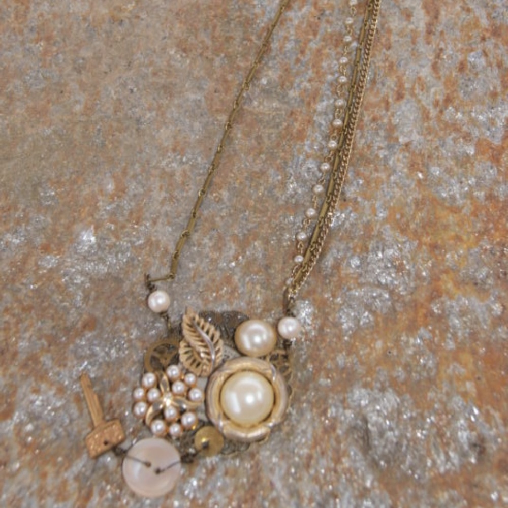Christine Stoll Filigree Collage Necklace